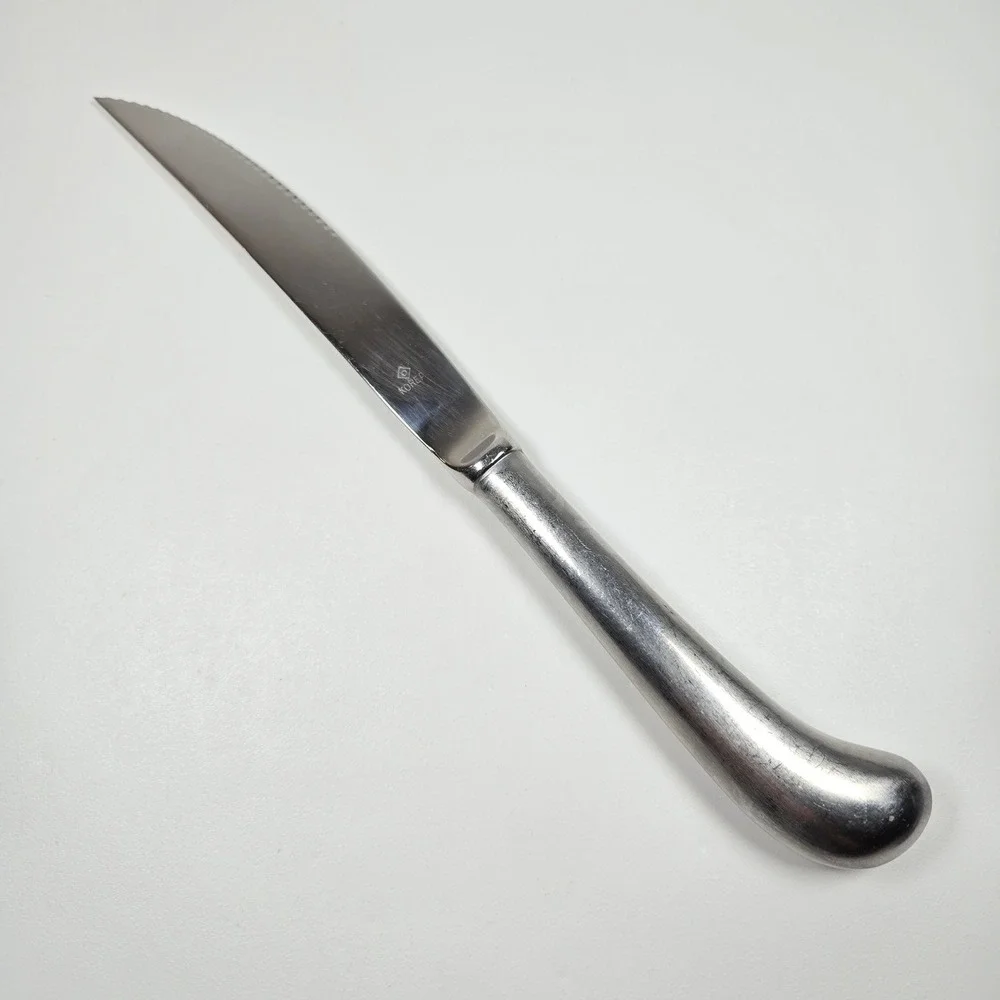 Vintage‎ Oneida Steak Knife Pistol Grip Hollow Stainless Korea Diamond-O mark